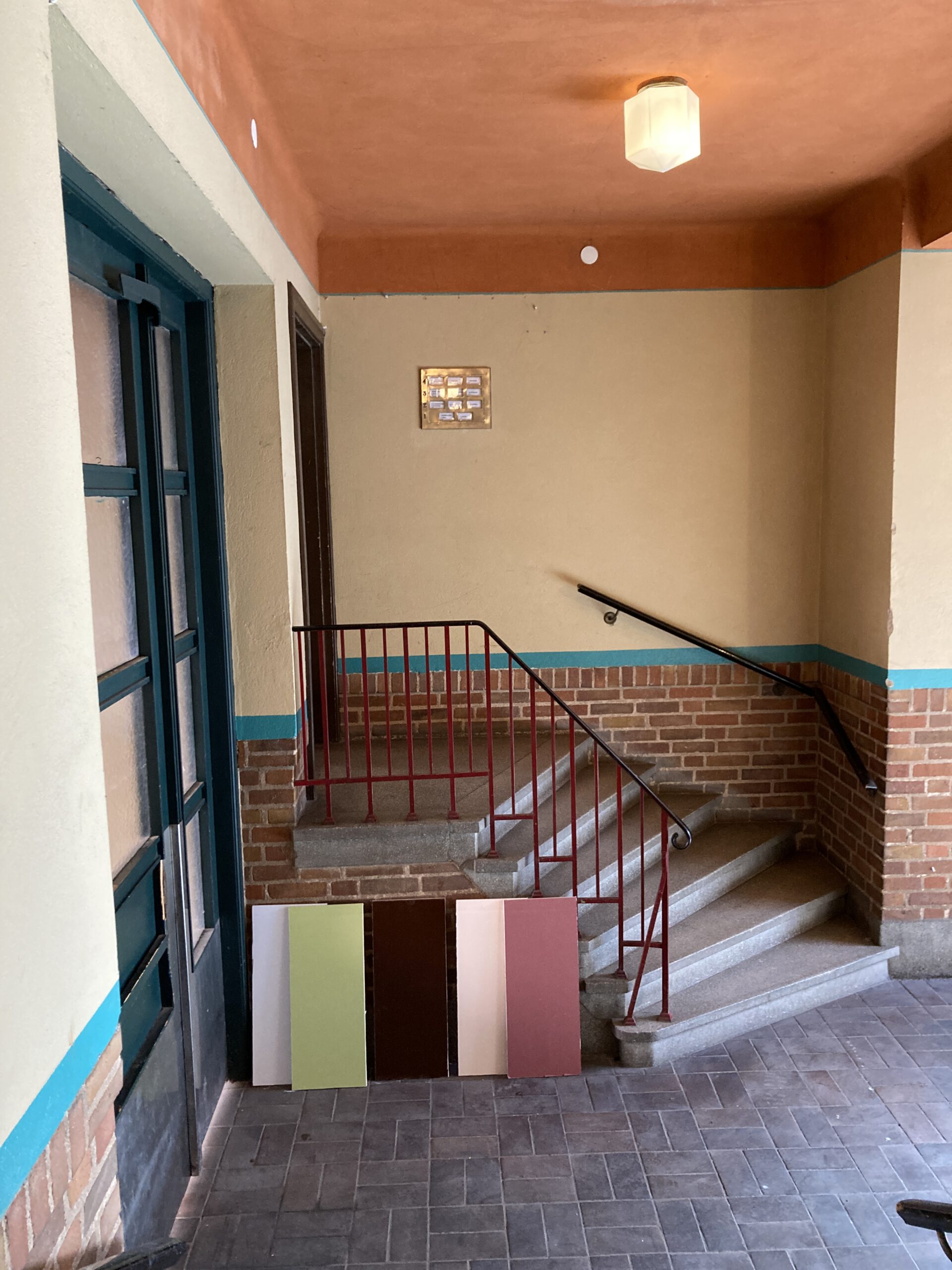 Färgprover flerbostadshus från 30-talet, Malmö
